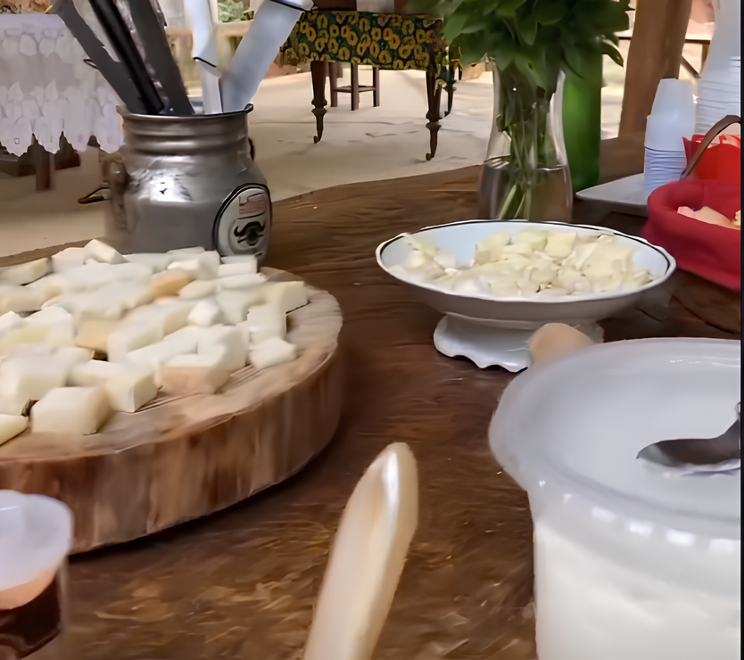 Iogurte artesanal de leite de búfala